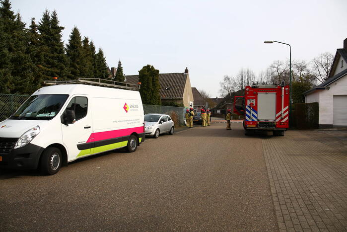 Gaslekkage in leegstaand pand