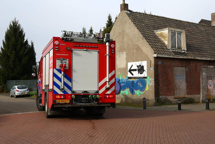 Gaslekkage in leegstaand pand