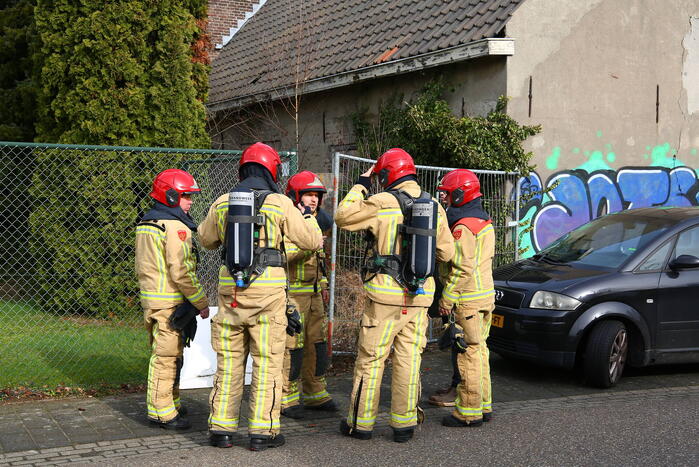 Gaslekkage in leegstaand pand