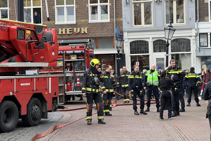 Brand in meterkast van restaurant