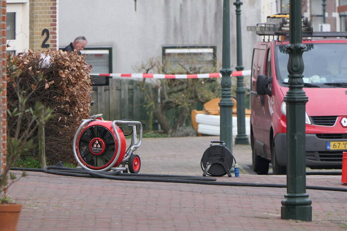 Straat afgezet vanwege gaslekkage