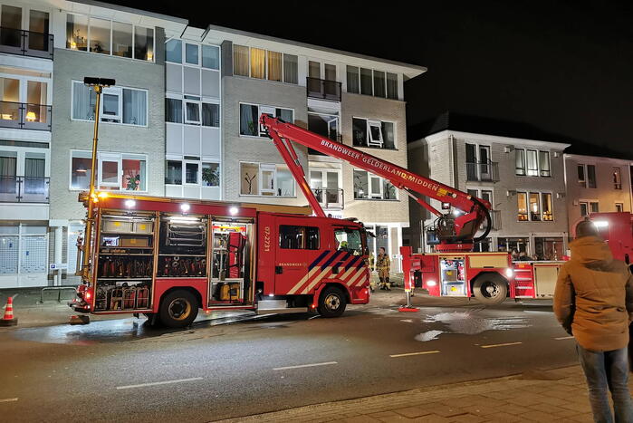 Veel rook bij brand in appartementencomplex