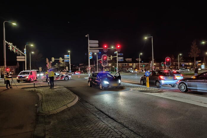 Fietser aangereden bij verkeerslichten