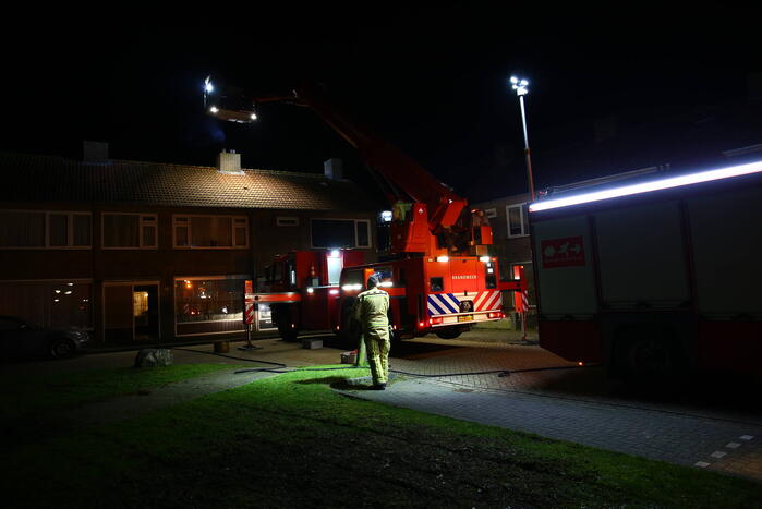 Brandweer ingezet bij brand in schoorsteen