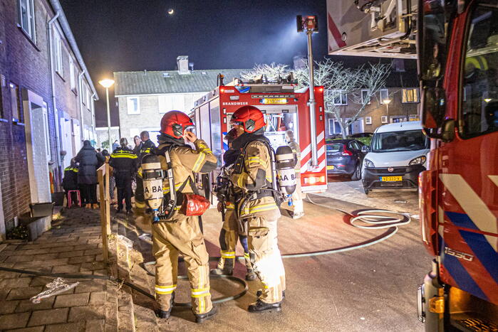 Brand in woning trekt veel bekijks