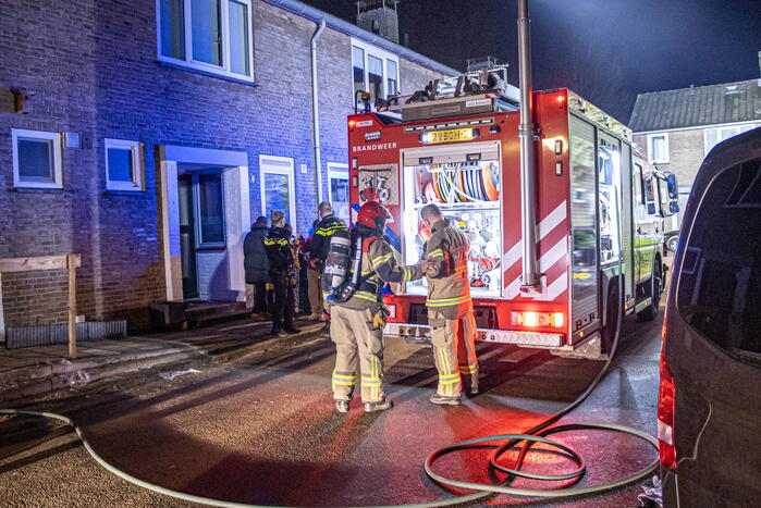 Brand in woning trekt veel bekijks