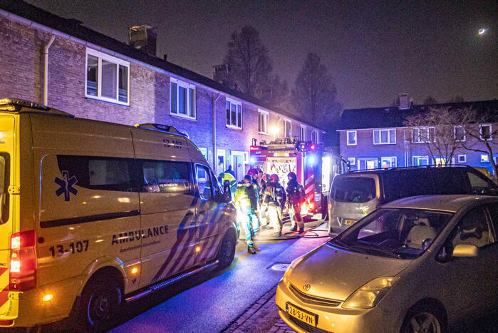 Brand in woning trekt veel bekijks
