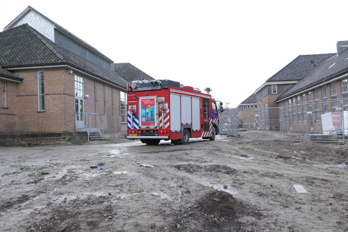 Gaslekkage op bouwplaats