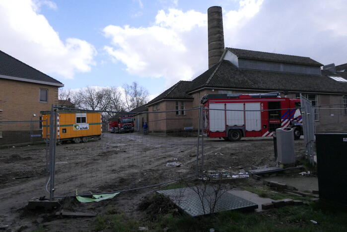 Gaslekkage op bouwplaats