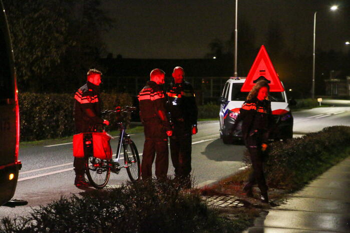 Fietser hard ten val