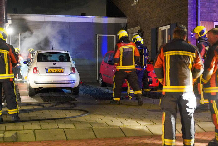 Brand in een schuur naast de woning