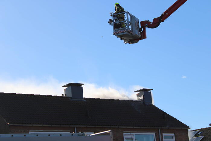 Veel rookontwikkeling bij hevige schoorsteenbrand