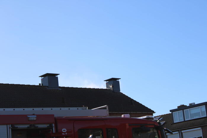 Veel rookontwikkeling bij hevige schoorsteenbrand