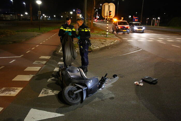 Scooterrijder gewond na val