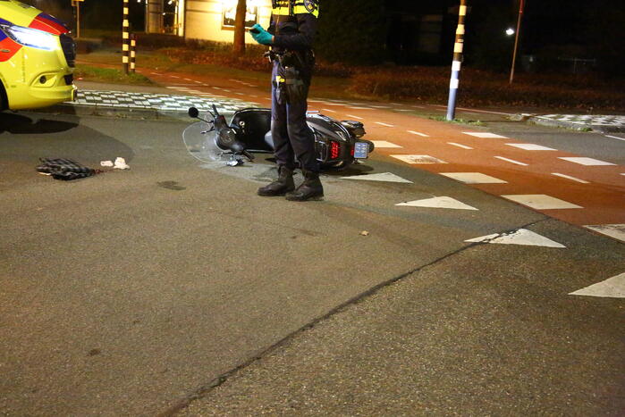 Scooterrijder gewond na val