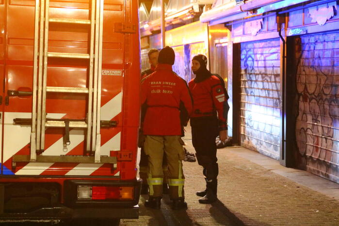 Persoon raakt te water