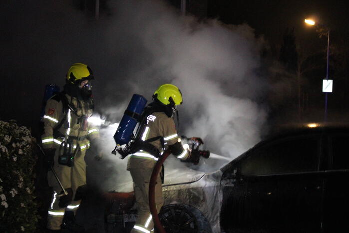 Auto flink beschadigd door brand