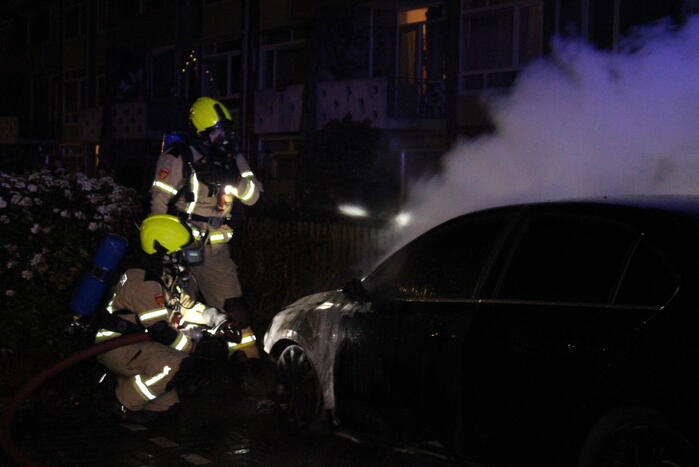 Auto flink beschadigd door brand