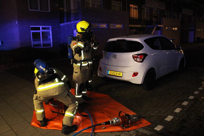Auto flink beschadigd door brand