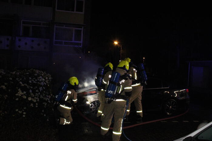 Auto flink beschadigd door brand