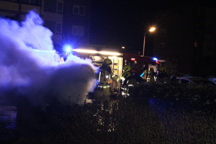 Auto flink beschadigd door brand