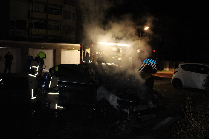 Auto flink beschadigd door brand