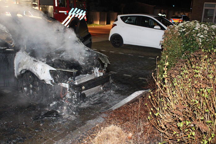 Auto flink beschadigd door brand