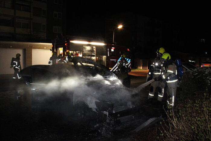 Auto flink beschadigd door brand