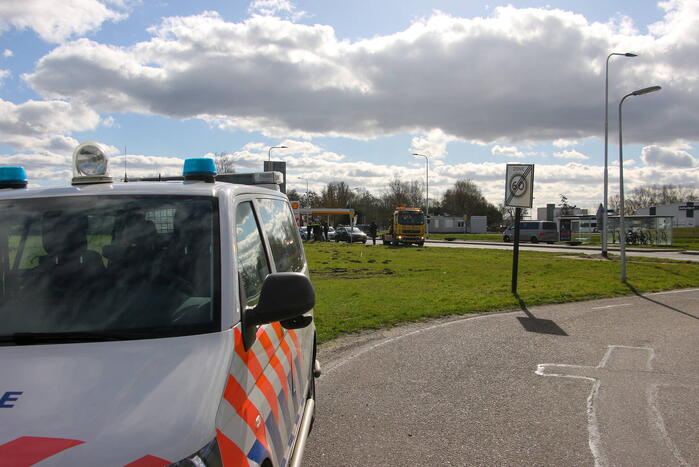 Schade na kop-staart aanrijding