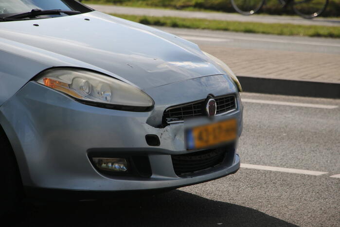 Schade na kop-staart aanrijding