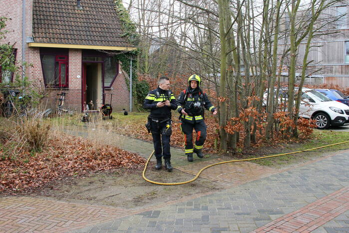 Brand in keuken snel onder controle