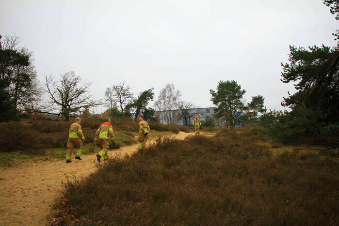 Brand in bosgebied snel geblust
