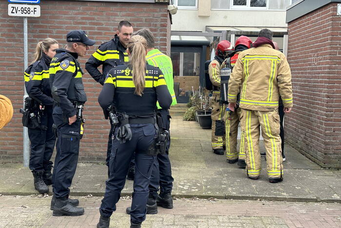 Brand in meterkast van woning