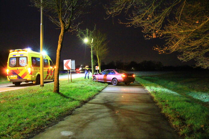 Automobilist botst tegen boom