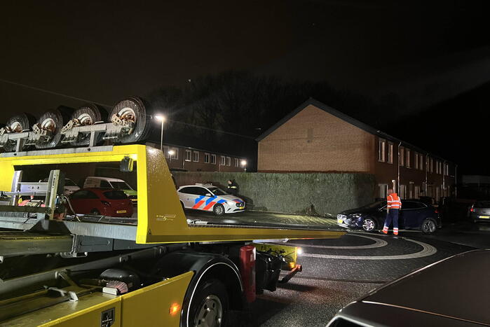 Aanrijding met politievoertuig