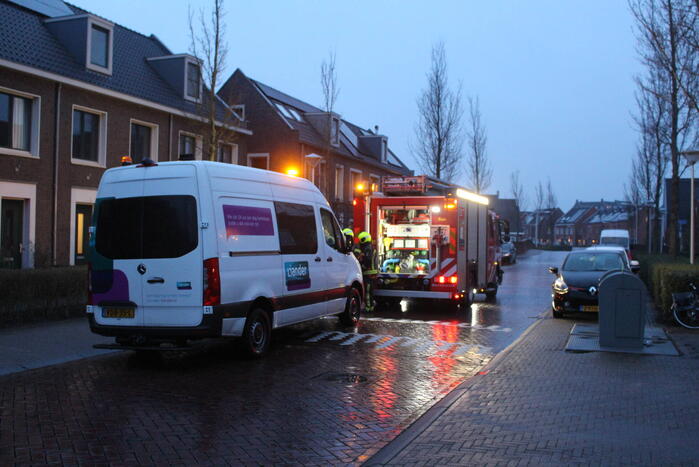 Brandweer ingezet voor gaslekkage bij woning
