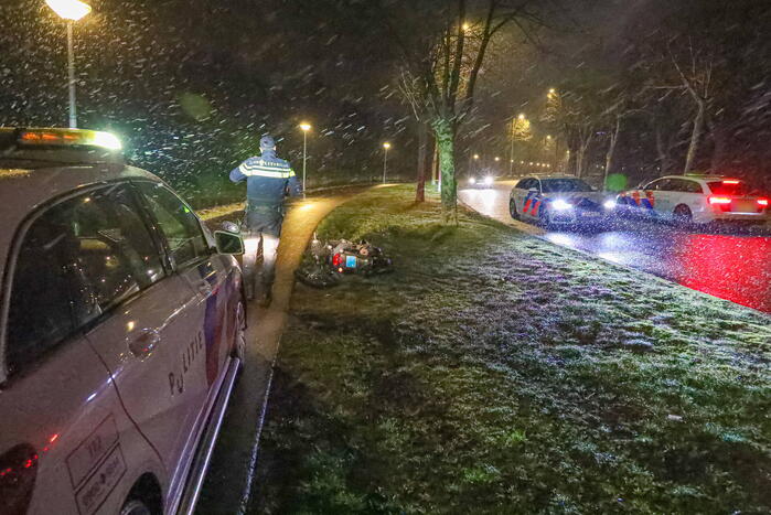 Scooterrijder op de vlucht voor politie