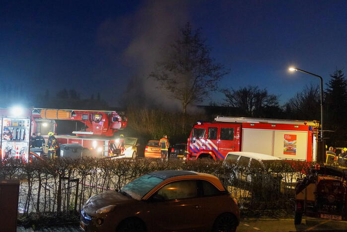 Schuur verwoest door uitslaande brand