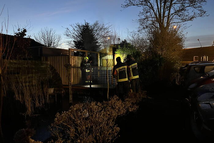 Schuur verwoest door uitslaande brand