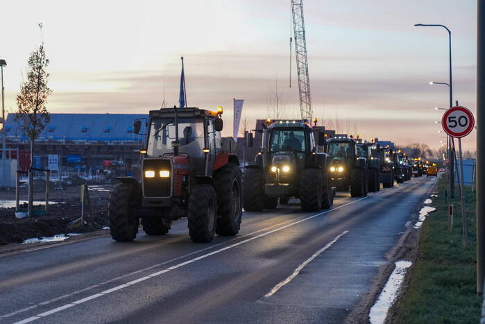 Boeren onderweg voor grote demonstratie