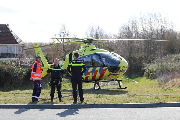 Traumahelikopter ingezet voor incident