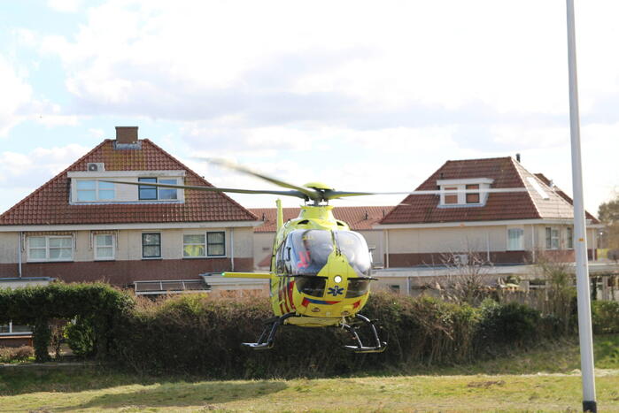 Traumahelikopter ingezet voor incident