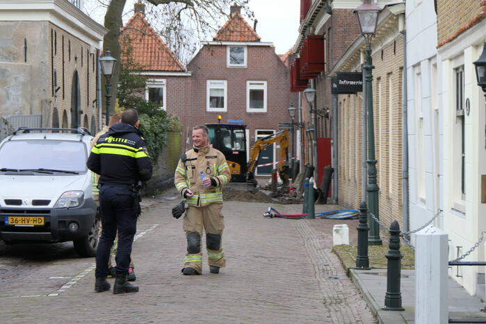 Riool gespoeld vanwege gaslekkage