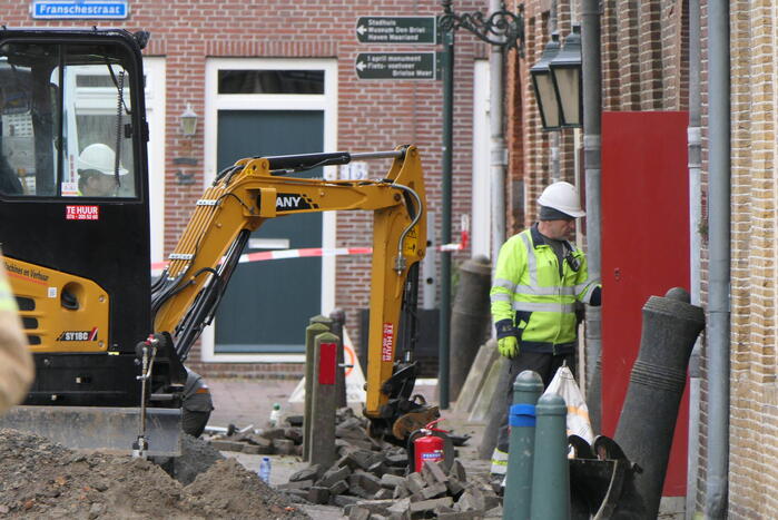 Riool gespoeld vanwege gaslekkage