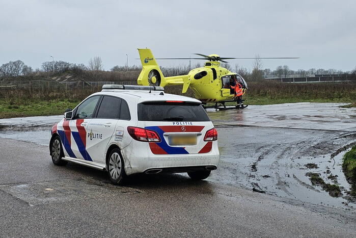 Traumahelikopter landt in de wijk Kernhem