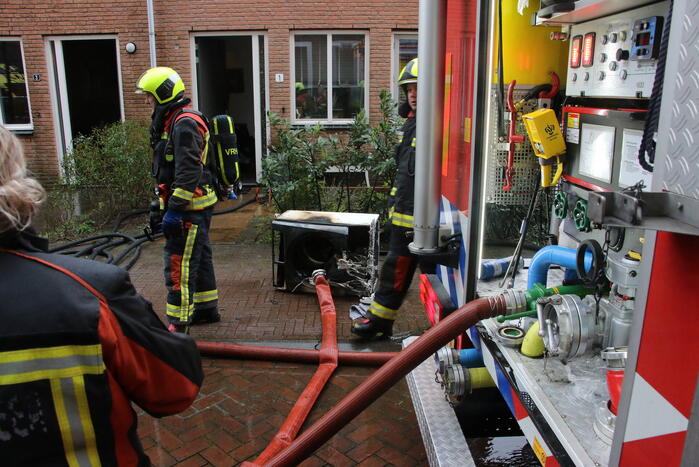 Brand op zolderetage van woning