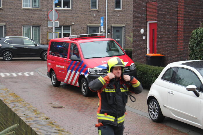 Brand op zolderetage van woning