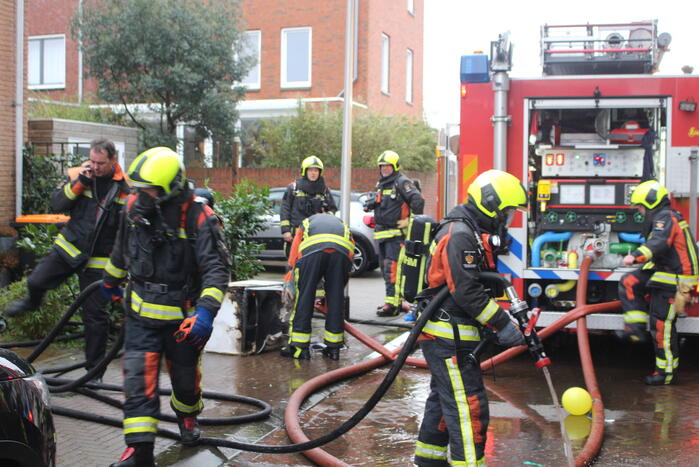 Brand op zolderetage van woning