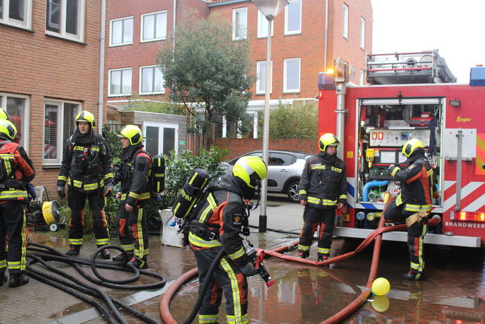 Brand op zolderetage van woning