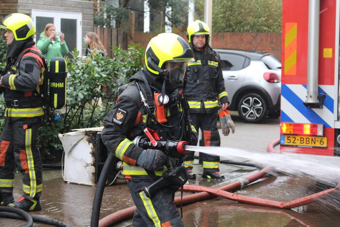 Brand op zolderetage van woning
